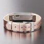 Rose Gold Genuine Leather Band Replacement For Fitbit Alta HR