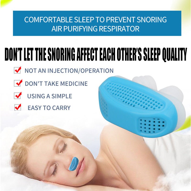 Airing Micro Cpap Nose Clip Device Cordless For Sleep Apnea Sleeping Aids 