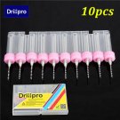 Drillpro 10pcs 1.0mm Carbide Micro PCB Drill Bits CNC Jewelry Rotary Tool For PC