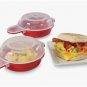2pcs/set Cooking Eggwich Non-Stick Microwave Egg Cooker Fast Egg Maker Tools
