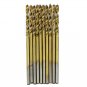 50Pcs 1/1.5/2/2.5/3mm Titanium Coated HSS High Speed Steel Drill Bit Set Tool