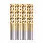 50Pcs 1/1.5/2/2.5/3mm Titanium Coated HSS High Speed Steel Drill Bit Set Tool