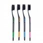 10PCS Double Ultra Soft Bamboo Charcoal Nano Toothbrush Black Tooth Brush