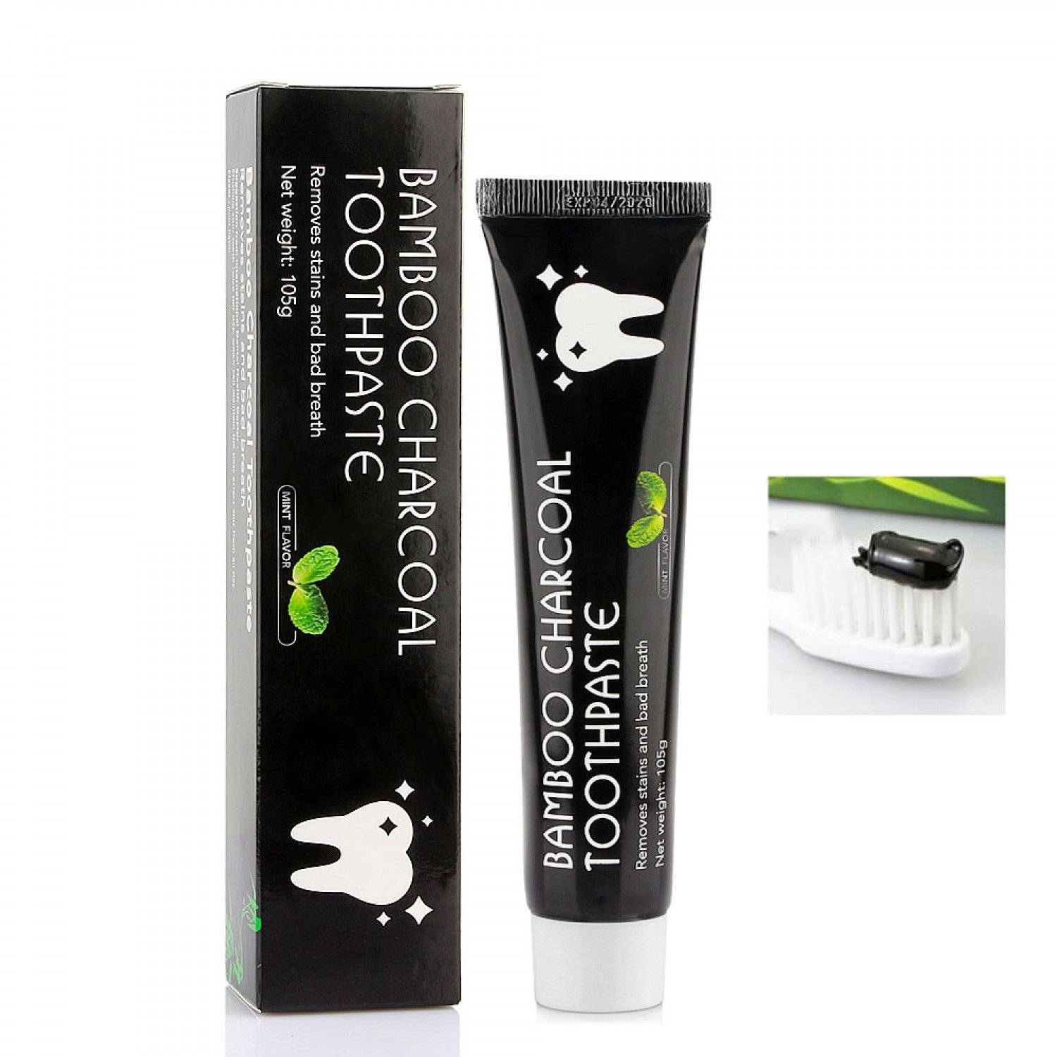 105g Natural Bamboo Charcoal Toothpaste Teeth Whitening Remove Stains