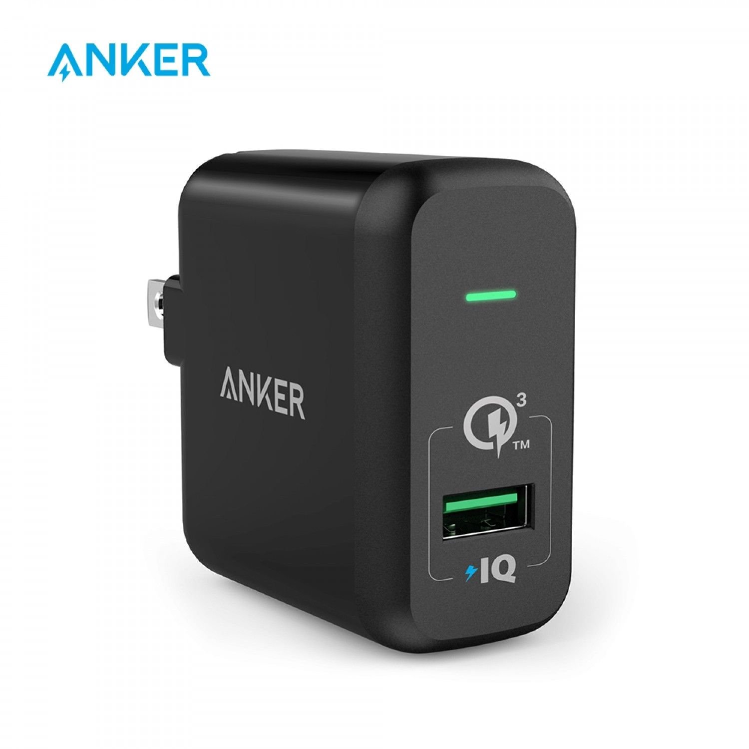 3.0 Anker 18W USB Wall Charger with PowerIQ Technology for iPhone Plug UK/EU/US