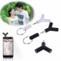 2 Pcs 3.5mm Male with 2 Female Stereo Audio Headphone Earphone Splitter Adapter