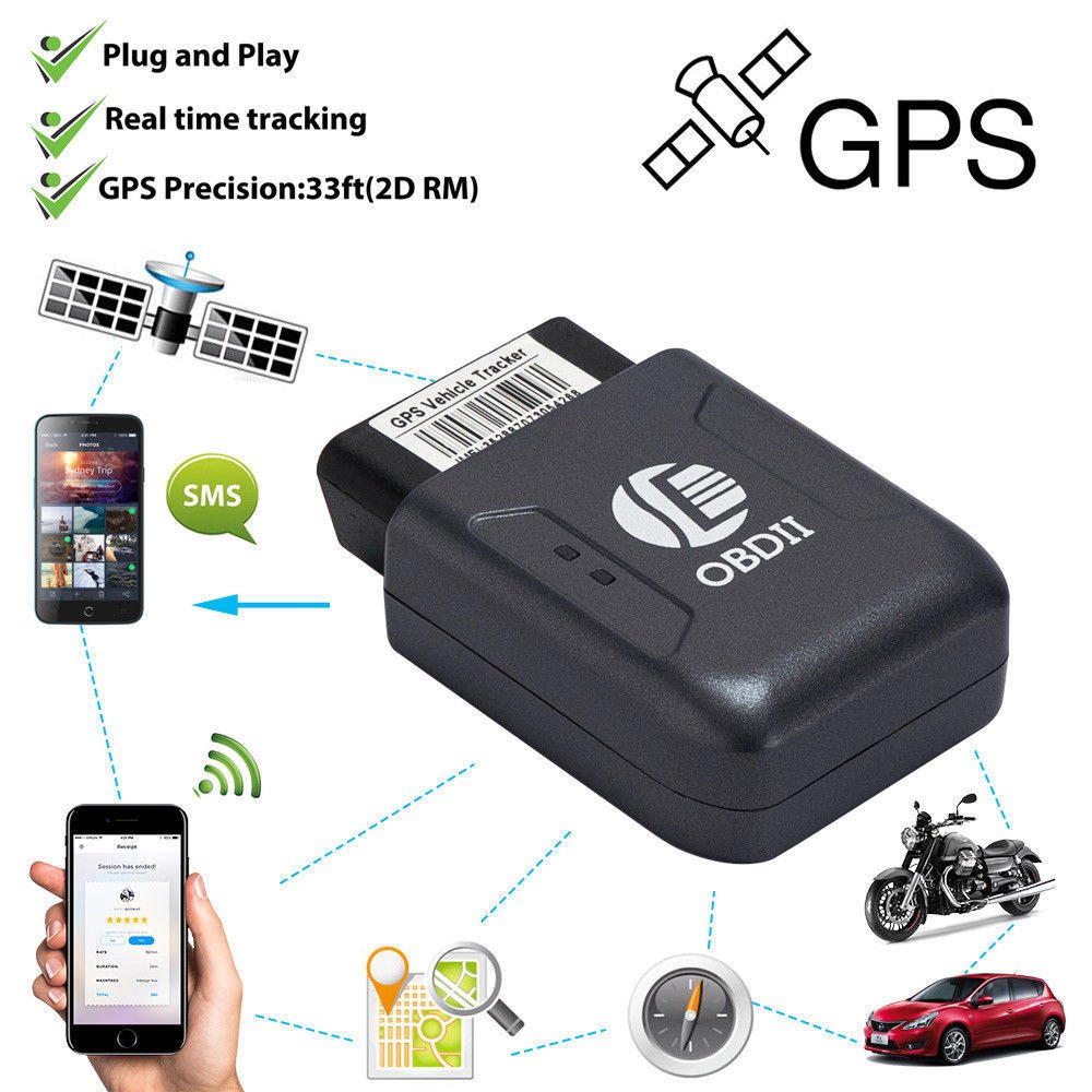 Truck Car OBDII OBD2 Realtime GPS Tracker Tracking Device Motor Vehicle SMS GPRS