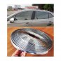 8mm / 39ft Auto Car Bright Silver Chrome Moulding Trim Bumper Strip Adhesive Set