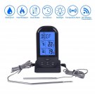 US Wireless WIFI Digital Dual Probe Barbecue Thermometer BBQ Oven Cooking Meat