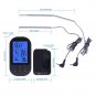 US Wireless WIFI Digital Dual Probe Barbecue Thermometer BBQ Oven Cooking Meat