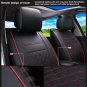 US STOCK 2x Car SUV PU Leather Front Seat Covers w/Free 2pc Neck Pillows Set Kit