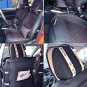 US STOCK 2x Car SUV PU Leather Front Seat Covers w/Free 2pc Neck Pillows Set Kit