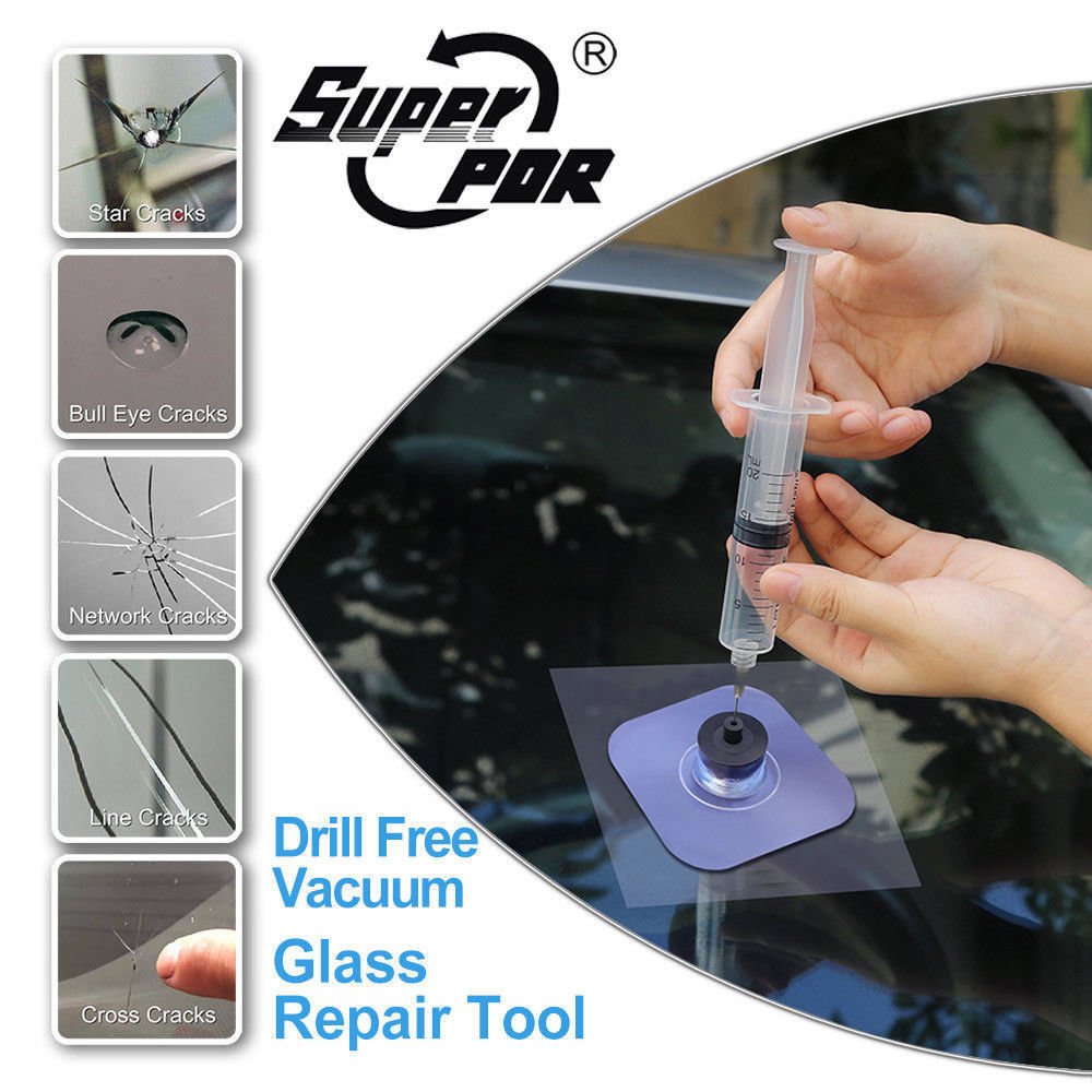 US Super PDR Pro Vacuum Windshield Glass Windscreen Repair Tools DIY Junior Set