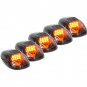 5pc Clear Amber Top Roof LED SUV Lights Truck Off Road Cab Pickup Marker Running