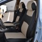 Durable S / M Size Car 5-Seats Beige Seat Cover Mesh Polyester Front +Rear Cover