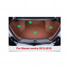 Trunk Mats Boot Cargo Liner For Nissan Sentra 2012-2017 All-Weather Rear Mat Set