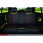 5-Seat SUV Car PU Leather Seat Covers S Size Front + Rear w/ 4 Pillows Black/Red