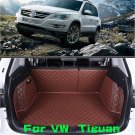 Brown Trunk Boot Mats Cargo Liner For Volkswagen Tiguan 2009-2014 All-Weather