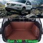 Brown Trunk Boot Mats Cargo Liner For Volkswagen Tiguan 2009-2014 All-Weather