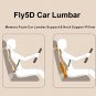 Universal Auto Car Memory Foam Lumbar Neck Cushion Pillows Seat Set Comfortable