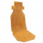 2pc Car Summer Natural Wood Wooden Beaded Massage Truck Seat Cover Cool Cushion