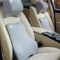 2pc Car Memory Foam Lumbar Cushion Neck Pillow Kit Seat Covers Comfortable Set