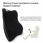 2pc Car Memory Foam Lumbar Cushion Neck Pillow Kit Seat Covers Comfortable Set