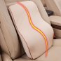 2pc Car Memory Foam Lumbar Cushion Neck Pillow Kit Seat Covers Comfortable Set