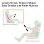 2pc Car Memory Foam Lumbar Cushion Neck Pillow Kit Seat Covers Comfortable Set