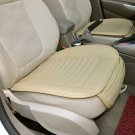 1pc Beige Auto Car PU Leather Seat Cover Cushion Bamboo Charcoal Comfortable Pad