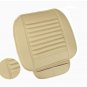 1pc Beige Auto Car PU Leather Seat Cover Cushion Bamboo Charcoal Comfortable Pad