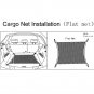 Durable Auto Car SUV Rear Trunk Boot Floor Cargo Net Elastic Mesh Storage Set