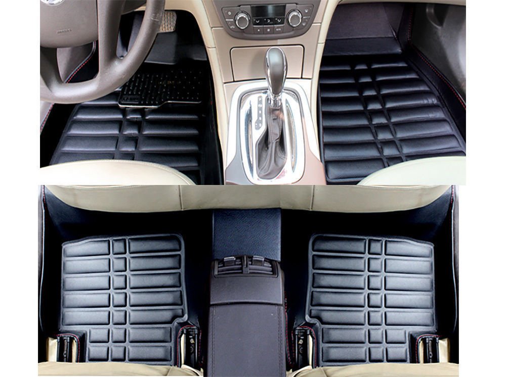 Car Floor Mats FloorLiner For Toyota Yaris 2004-2013 Front+Rear All-Weather Set