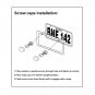 Black Car Metal License Plate Frame Holder Box Blank Aluminium Alloy Auto Set