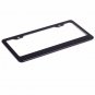 Black Car Metal License Plate Frame Holder Box Blank Aluminium Alloy Auto Set