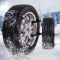 6pc Black 165-275mm Car Anti-Snow Anti-Skid Tire Chains Emergency Thickening Set