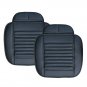 2x Breathable Car PU Leather Seat Cover Cushion Bamboo Charcoal Universal Set