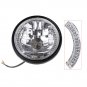7'' Motorcycle LED Headlight Light Amber Motor Turn Signal Indicators w/ Bracket