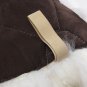 1pcs 18''x18'' Genuine Sheepskin Long Wool Car Seat Covers Chair Cusion Black
