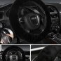 Universal Car Winter Warm Wool Steering Wheel Cover Woolen Comfortable Black