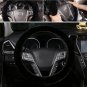 Universal Car Winter Warm Wool Steering Wheel Cover Woolen Comfortable Black