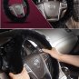 Universal Car Winter Warm Wool Steering Wheel Cover Woolen Comfortable Black