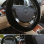 Universal Car Winter Warm Wool Steering Wheel Cover Woolen Comfortable Black