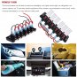 1pc DC12V 6-Gang LED Light Power Off Switch Control ABS Kit For Car SUV Coaches
