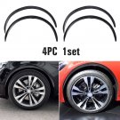 4x Car Auto 28.7" Carbon Fiber Rubber Fender Flares Wheel Eyebrow Arch Trim Lips