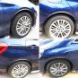 4x Car Auto 28.7" Carbon Fiber Rubber Fender Flares Wheel Eyebrow Arch Trim Lips