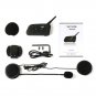 2pc BLK Two-way 6-Riders Bluetooth Helmet Interphone Intercom Motorcycle Headset