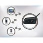 2pc BLK Two-way 6-Riders Bluetooth Helmet Interphone Intercom Motorcycle Headset