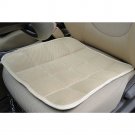 Beige Bamboo Charcoal Breathable Seat Cover Cushion Car Pad Sponge Green Therapy
