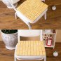 1x Car 18''x18'' Seat Cover Summer Cooling Natural Bamboo Pad Home Office Chair